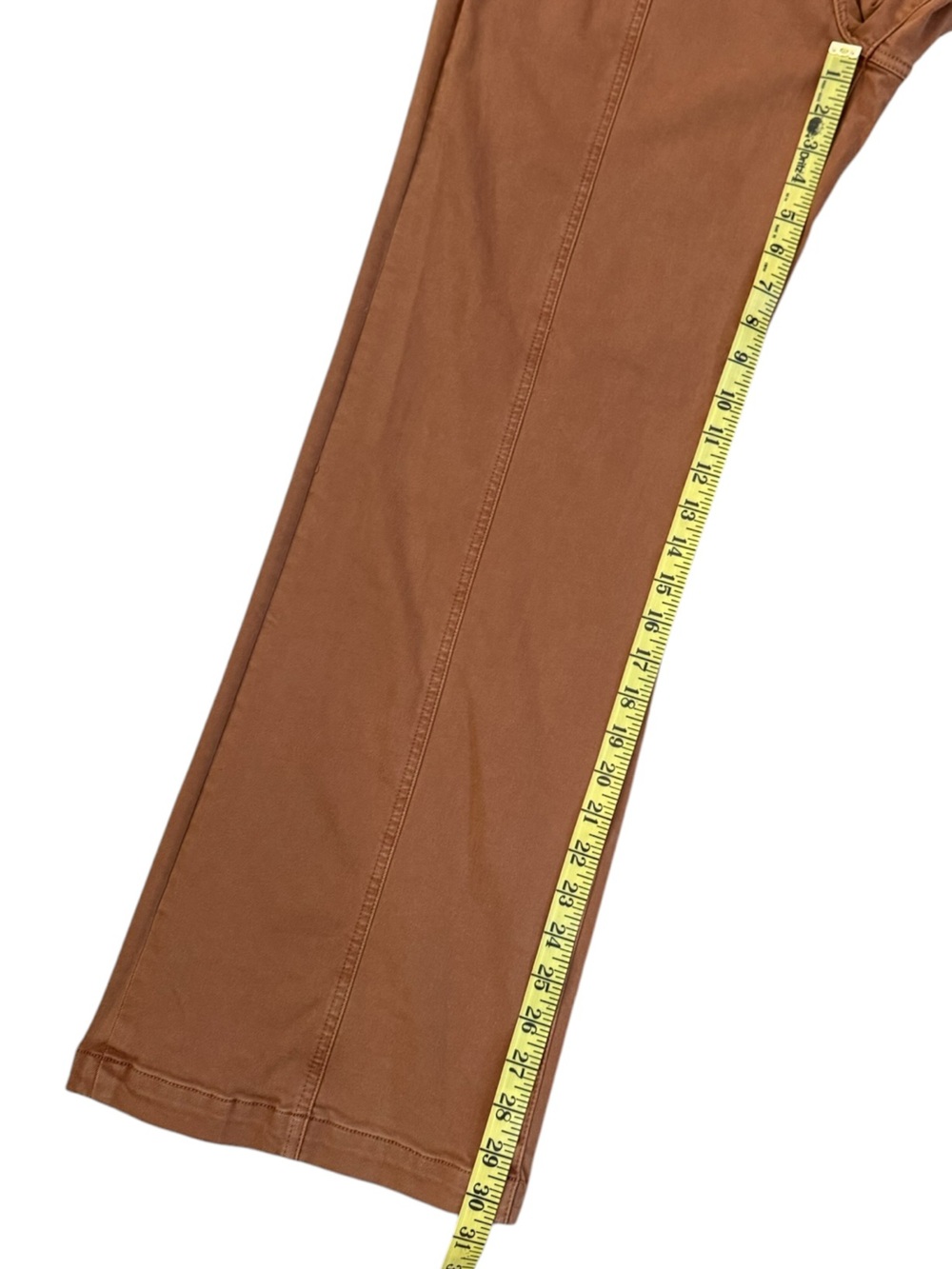 PAIGE Brooklyn High Rise Wide Leg Pants 32 (34x30.5) Vintage Mocha Bisque - Picture 13 of 16